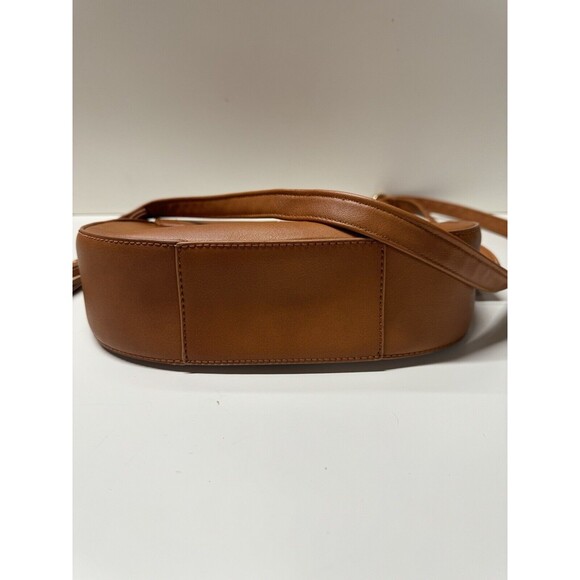 Brown Faux leather crossbody bag for women - Picture 3 of 9